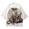 Anime Cat in Kimono Unisex Kimono Collection