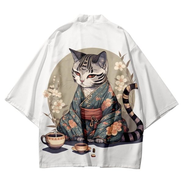 Anime Cat in Kimono Unisex Kimono Collection