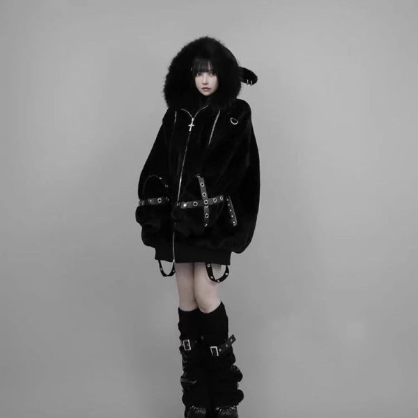 Arctic Queen Oversized Hooded Jacket