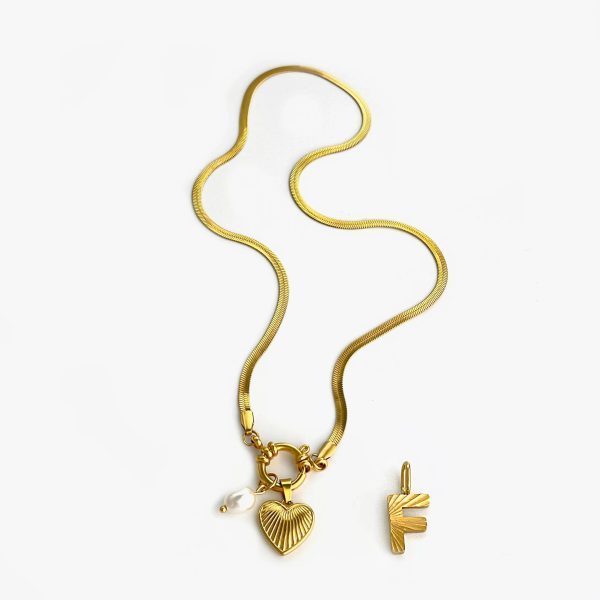 Aurelia Custom Initial Charm Necklace