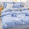 Baby Blue Stars Snow Polyester Bedding Sets