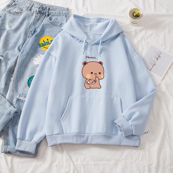 Snacking Teddy Bear Hoodies