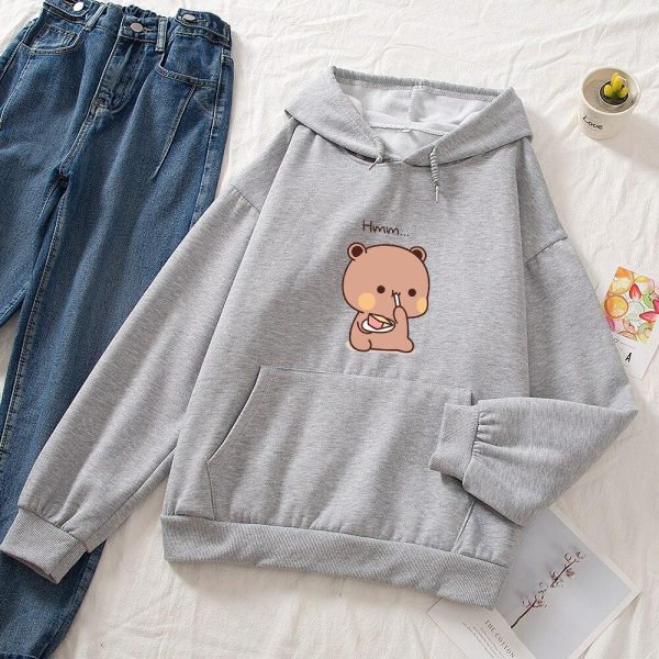 Snacking Teddy Bear Hoodies