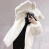 Bear Soft Faux Fur Hooded Coat