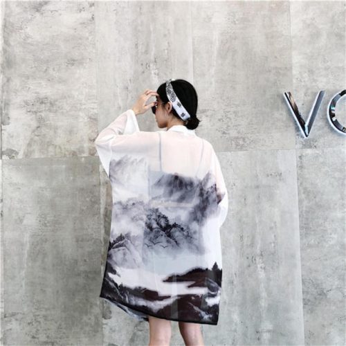 Beauty of Misty Mountains Kimono
