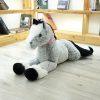 Giant Fluffy Brown Gray Horse Plushie