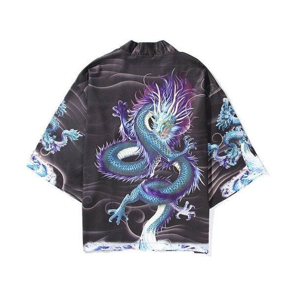 Blue Thunder Dragon Kimono