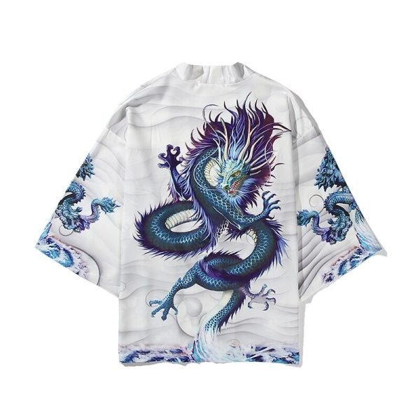 Blue Thunder Dragon Kimono