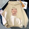 Boba the Brown Bear Munching Cake Unisex Hoodies