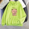 Boba the Brown Bear Munching Cake Unisex Hoodies