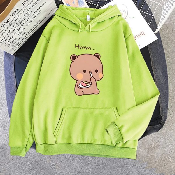 Boba the Brown Bear Munching Cake Unisex Hoodies
