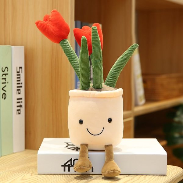 Bubbly Tulip Flower Pot Plush Bubbly Tulip Flower Pot Plush