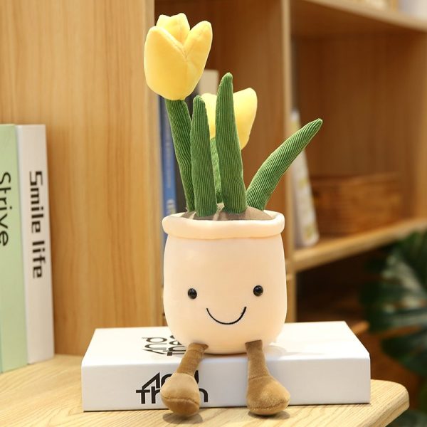 Bubbly Tulip Flower Pot Plush Bubbly Tulip Flower Pot Plush
