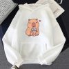 Capybara Drinking Bubble Tea Unisex Hoodie