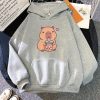 Capybara Drinking Bubble Tea Unisex Hoodie