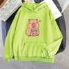 Capybara Drinking Bubble Tea Unisex Hoodie
