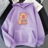 Capybara Drinking Bubble Tea Unisex Hoodie