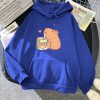 Capybara Drinking Orange Juice Unisex Hoodie