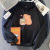 Capybara Drinking Orange Juice Unisex Hoodie