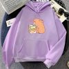 Capybara Drinking Orange Juice Unisex Hoodie