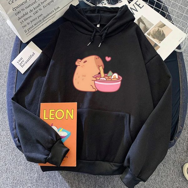 Capybara Eating Ramen Unisex Hoodie