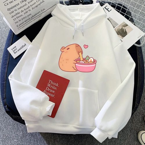 Capybara Eating Ramen Unisex Hoodie