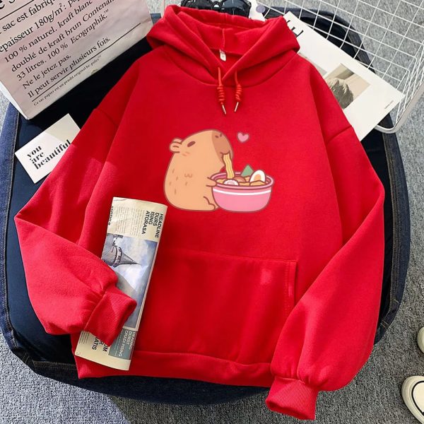 Capybara Eating Ramen Unisex Hoodie
