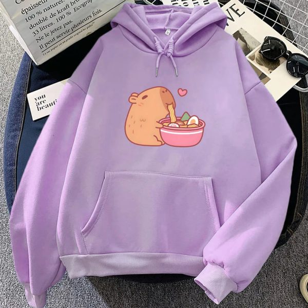 Capybara Eating Ramen Unisex Hoodie