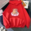 Capybara Floating & Sipping Bubble Tea Unisex Hoodie