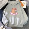 Capybara Floating & Sipping Bubble Tea Unisex Hoodie