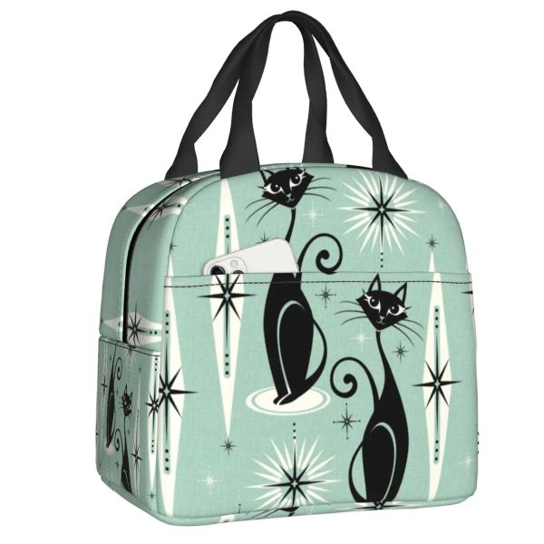 Cat Illustration Halloween Themed Lunch Bags