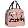 Cat Illustration Halloween Themed Lunch Bags