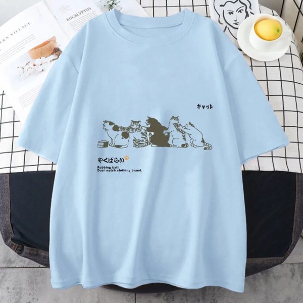 Cats Scratching Cats Backs Unisex Tee