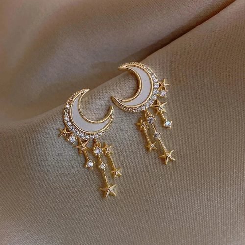 Celestial Dream Moon & Star Earrings