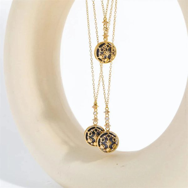 Celestial Galaxy Gold Necklace