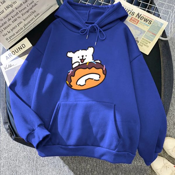 Chocolate Donut Luckie the Dog Unisex Hoodie