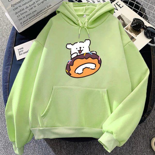 Chocolate Donut Luckie the Dog Unisex Hoodie