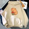 Chonky Capybara Drinking Matcha Bubble Tea Unisex Hoodie