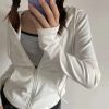 Cropped Soft Stretch Zip-Up Hoodie Cropped Soft Stretch Zip-Up Hoodie