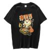Cute Cat Eating Sushi Unisex Tee