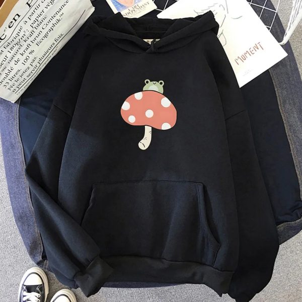 Cute Frog Mushroom Unisex Hoodie