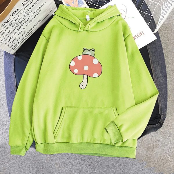 Cute Frog Mushroom Unisex Hoodie