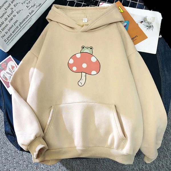 Cute Frog Mushroom Unisex Hoodie