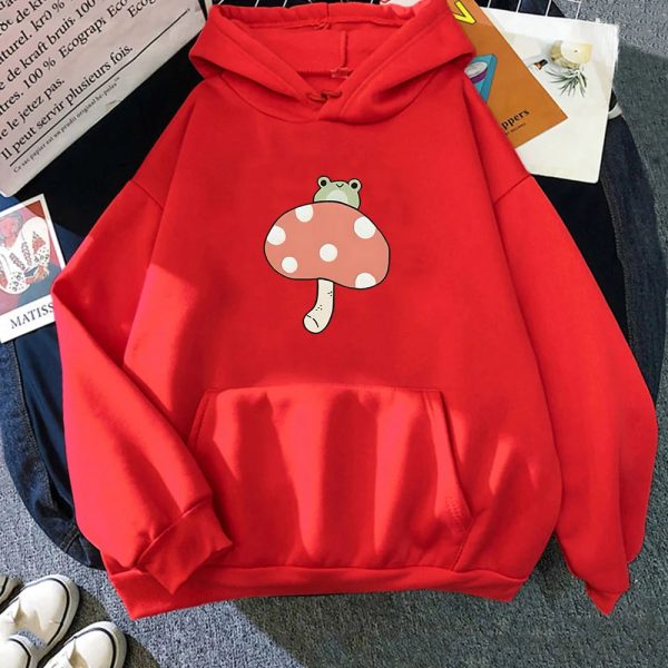 Cute Frog Mushroom Unisex Hoodie