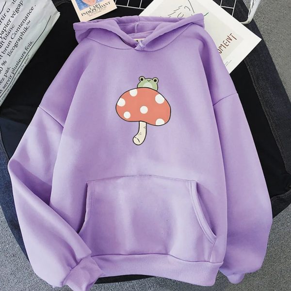 Cute Frog Mushroom Unisex Hoodie