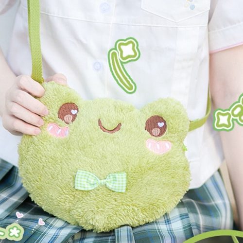 Cute Green Frog Shoulder Bag