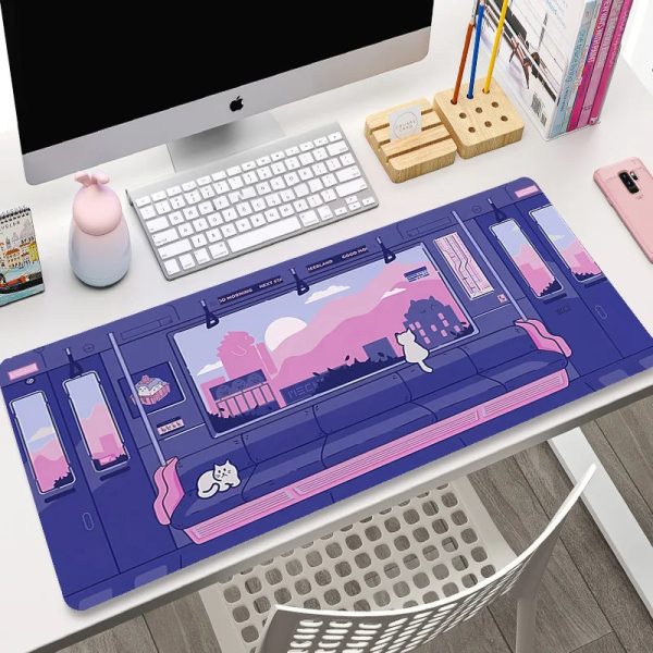 Cute Japanese-themed Cat Large Mouse Pad Collection 2
