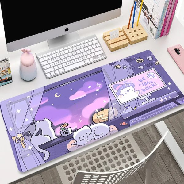 Cute Japanese-themed Cat Large Mouse Pad Collection 1