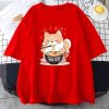 Cute Shiba Inu Slurping Ramen Unisex Tee