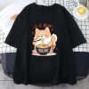 Cute Shiba Inu Slurping Ramen Unisex Tee